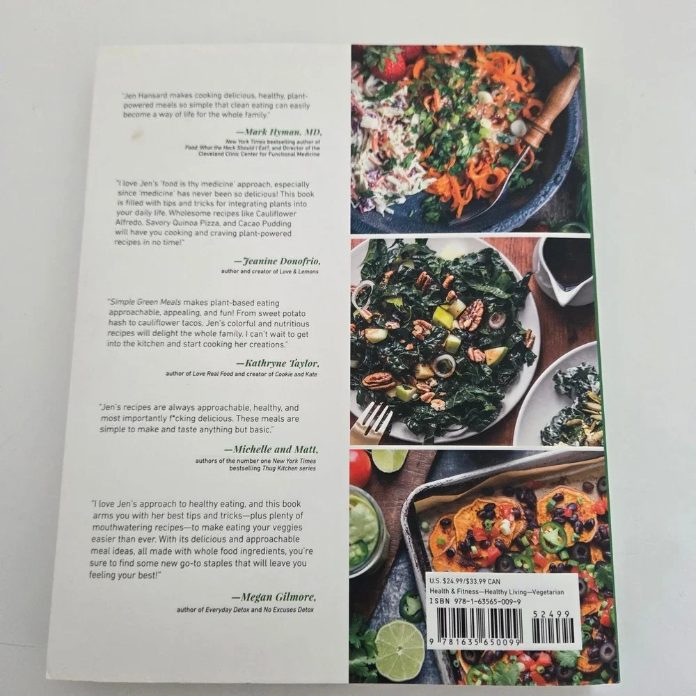 Simple Green Meals‎ Cookbook by Jen Hansard 100 Plant Powered Recipes